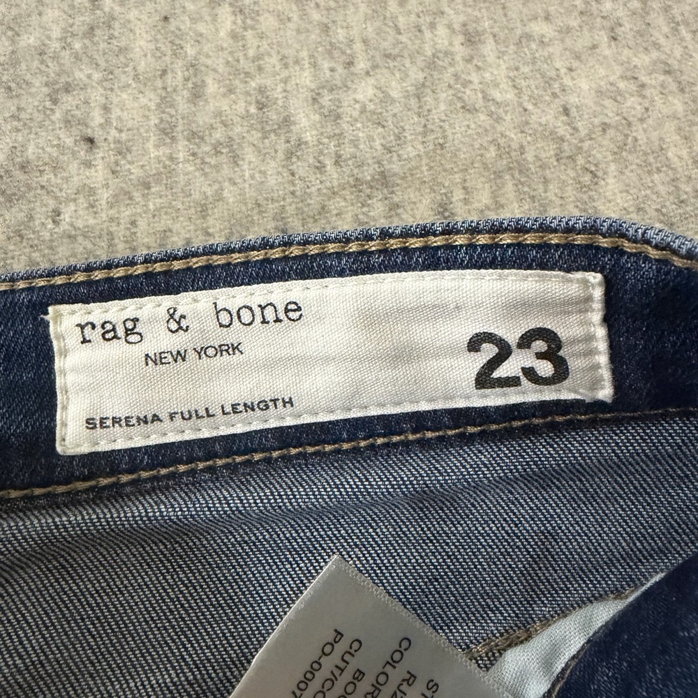 Worn once, rag & bone Serena full length Wide-Leg Jeans - Picture 4 of 8